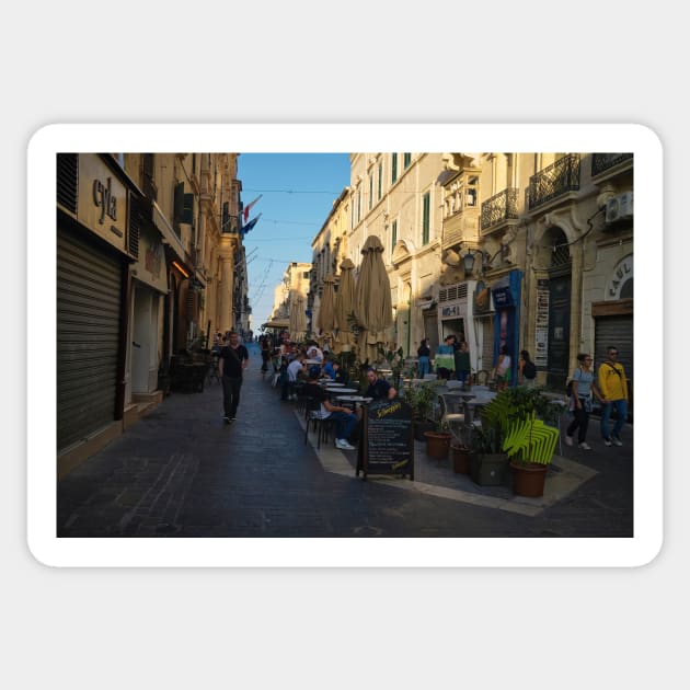 Sunday evening in Valletta Sticker by Violaman